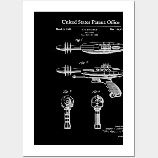 Laser Gun Toy Patent White Posters and Art